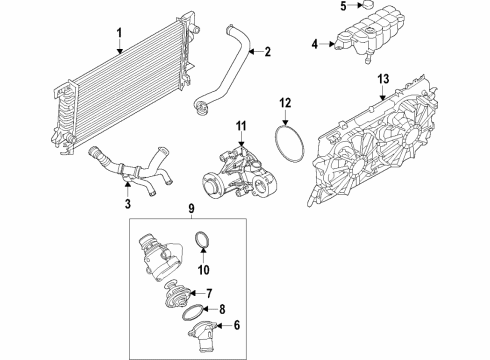 2018 Ford F-150 Cooling System, Radiator, Water Pump, Cooling Fan Diagram