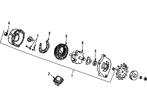 1984 Ford EXP Alternator Diagram