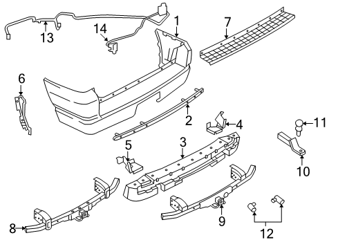 2003 Ford Explorer Wire Assembly Diagram for 1L2Z-13A576-BA