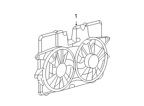 2008 Ford Escape Cooling System, Radiator, Water Pump, Cooling Fan Diagram 3 - Thumbnail