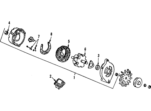 1996 Ford Thunderbird Alternator Diagram 1 - Thumbnail