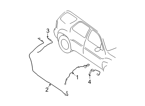 2006 Ford Expedition Cable Assembly - Extension Diagram for 2L1Z-18812-EA