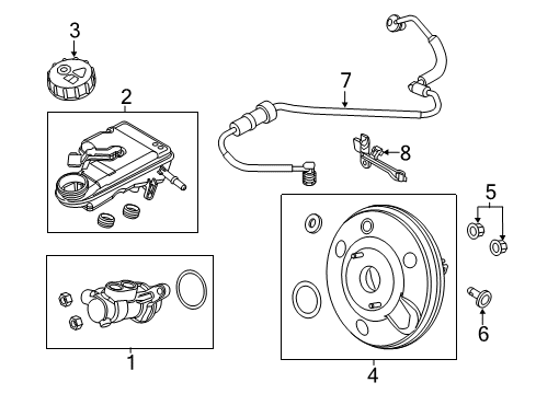 2016 Ford Focus Hydraulic System, Brakes Diagram 3 - Thumbnail