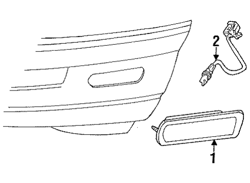 1996 Ford Aspire Side Marker Lamps, Electrical Diagram