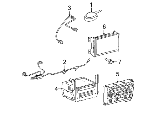 2009 Ford F-150 Navigation System Components Diagram