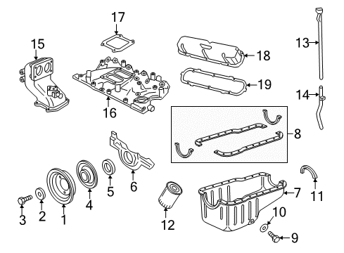 1995 Ford E-350 Econoline Club Wagon Intake Manifold Diagram 3 - Thumbnail