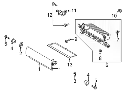 2021 Ford F-150 Glove Box Diagram 4 - Thumbnail