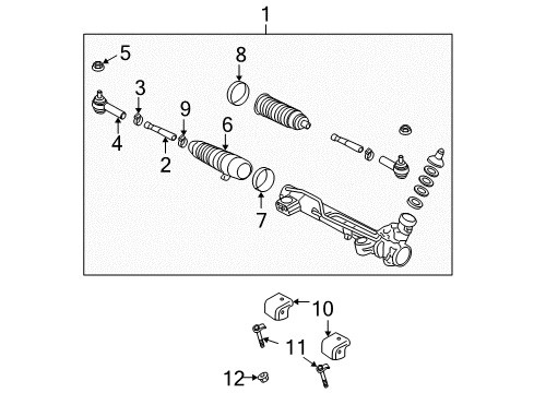 2008 Ford F-150 End - Spindle Rod Connecting Diagram for 4L3Z-3A130-CA