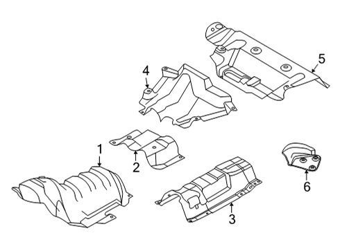 2022 Lincoln Corsair Heat Shields Diagram 3 - Thumbnail