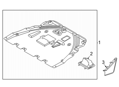 2022 Ford Bronco Sport SHIELD - ENGINE COMPARTMENT SP Diagram for LX6Z-6775-L