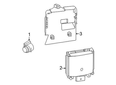 2023 Ford Maverick Electrical Components - Rear Bumper Diagram