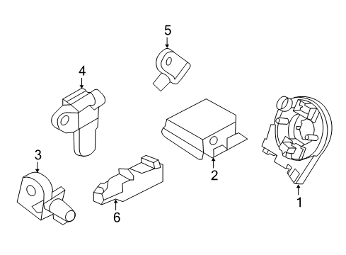 2019 Ford Explorer Air Bag Components Diagram