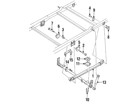 1996 Mercury Villager Kit - Shock Absorber Diagram for F7XZ-18125-AC