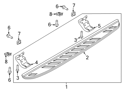 2012 Ford F-150 Running Board Diagram 8 - Thumbnail