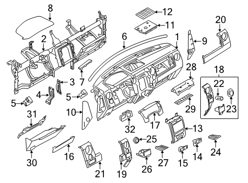 2012 Ford F-150 Instrument Panel Diagram