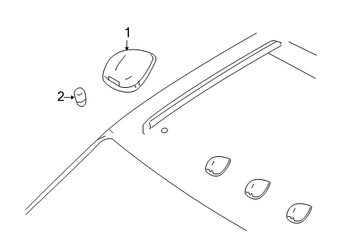 2009 Ford F-250 Super Duty Bulbs Diagram 3 - Thumbnail