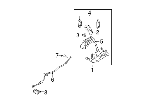 2007 Ford Edge Shifter Housing Diagram