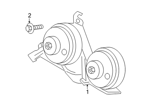 2022 Ford F-150 Horn Diagram 1 - Thumbnail