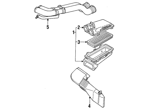 1995 Ford F-250 Air Intake Diagram 5 - Thumbnail