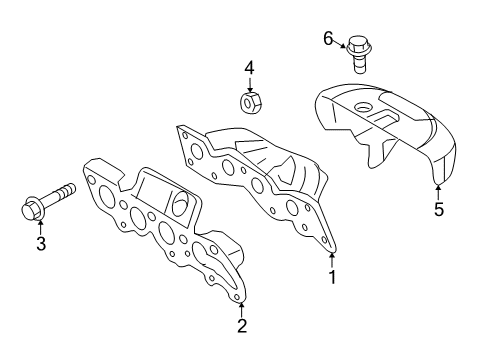 2009 Ford Escape Exhaust Manifold Diagram 1 - Thumbnail