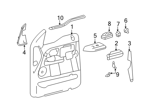 2004 Ford F-150 Grille - Speaker Diagram for 4L3Z-18979-CAA