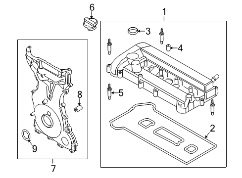 2015 Lincoln MKZ Valve & Timing Covers Diagram 1 - Thumbnail