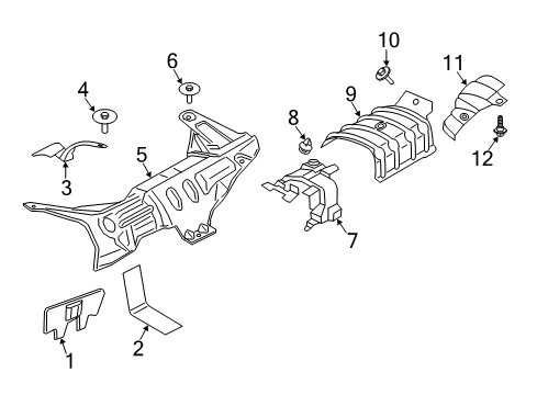 2018 Ford Expedition Heat Shields Diagram