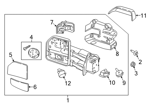 2020 Ford F-350 Super Duty Parking Aid Diagram 2 - Thumbnail