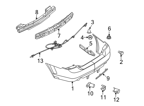 2009 Lincoln MKZ Parking Aid Diagram 2 - Thumbnail