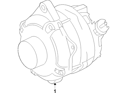 2018 Lincoln MKX Alternator Diagram 1 - Thumbnail