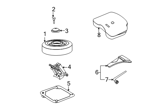 2006 Ford Focus Spare Tire Carrier Diagram