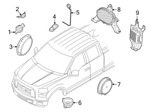 2023 Ford F-150 Lightning Sound System Diagram