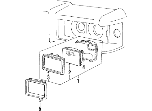 1987 Mercury Grand Marquis Headlamps Diagram