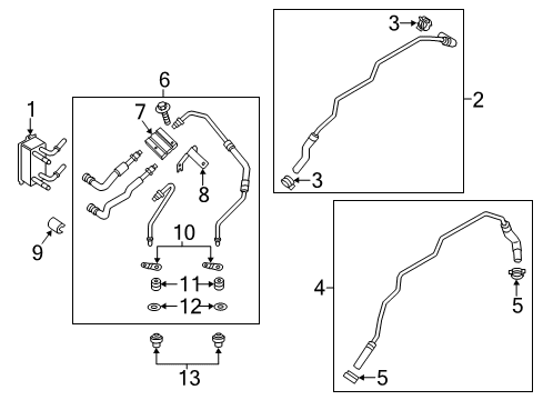 2014 Lincoln MKZ Oil Cooler Diagram