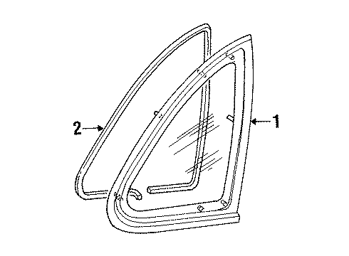 1994 Ford Crown Victoria Seal Diagram for F2AZ-5429904-A