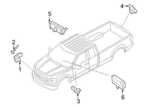 2023 Ford F-150 Lightning Electrical Components Diagram 1 - Thumbnail