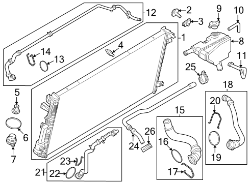 2023 Ford F-250 Super Duty Clip - Hose Diagram for BC3Z-8B365-G