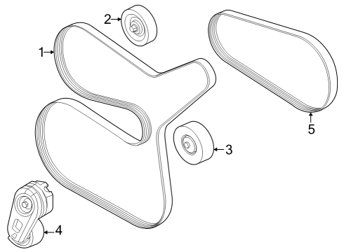 2024 Ford F-250 Super Duty Belts & Pulleys Diagram 5 - Thumbnail