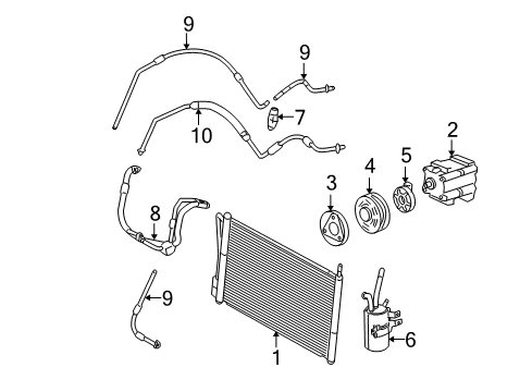 2007 Ford Focus Tube Assembly Diagram for 6S4Z-19835-AA