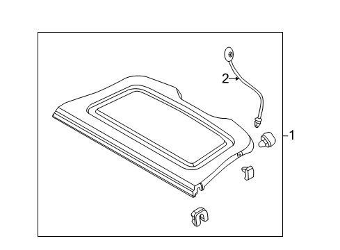 2012 Ford Focus Interior Trim - Rear Body Diagram 1 - Thumbnail