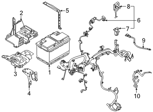 2023 Ford Maverick Battery Diagram