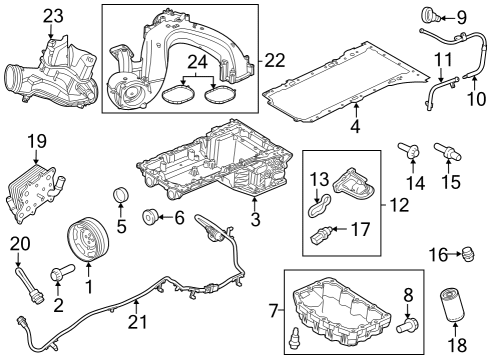 2024 Ford F-250 Super Duty INDICATOR ASY - OIL LEVEL Diagram for PC3Z-6750-A