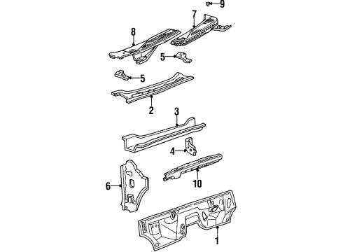 2000 Lincoln Navigator Cowl Diagram