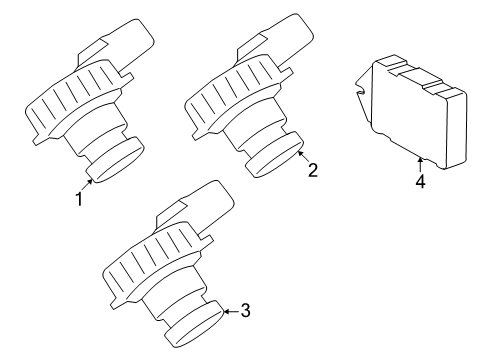 2023 Ford Transit-150 Parking Aid Diagram 1 - Thumbnail