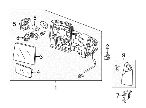 2014 Ford F-250 Super Duty Bulbs Diagram 2 - Thumbnail