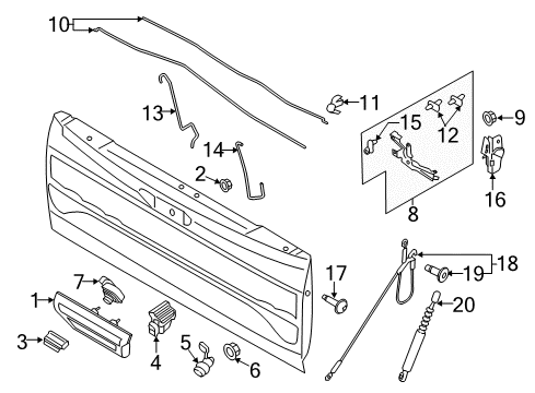 2016 Ford F-150 Parking Aid Diagram 8 - Thumbnail