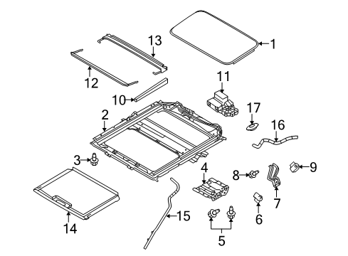 2016 Ford Special Service Police Sedan Sunroof Diagram