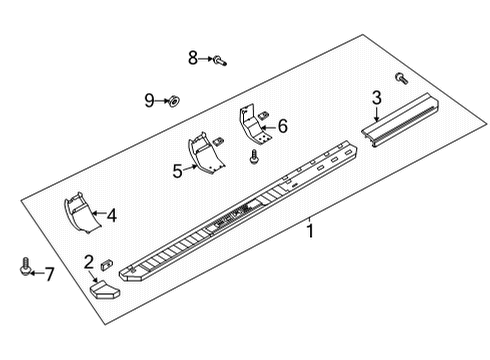 2022 Ford F-150 STEP ASY Diagram for ML3Z-16450-SA