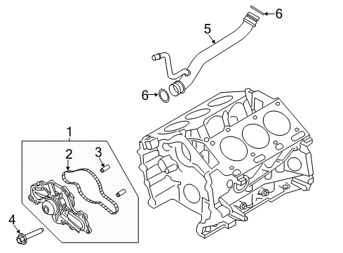 2016 Lincoln MKT Water Pump Diagram