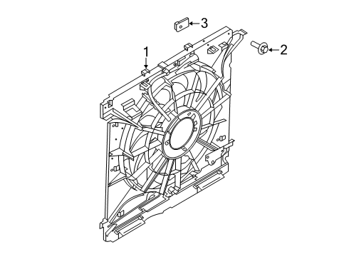 2021 Ford Police Interceptor Utility Cooling System, Radiator, Water Pump, Cooling Fan Diagram 2 - Thumbnail